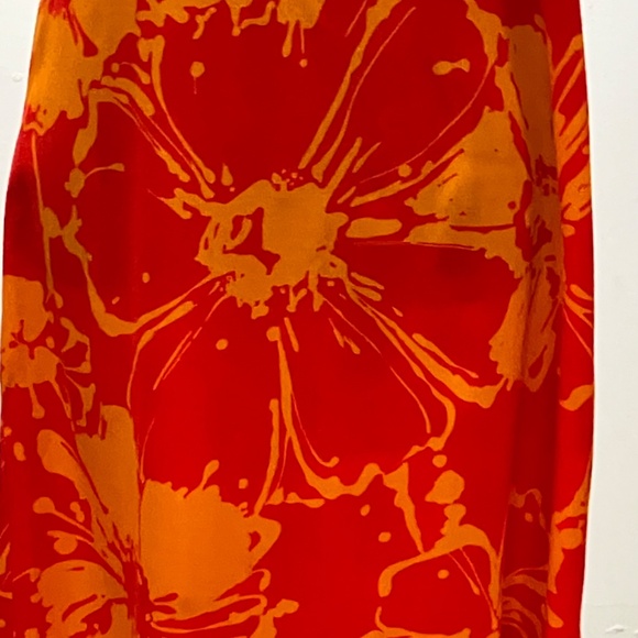 Orange floral print maxi dress - Picture 7 of 9